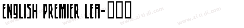 English Premier Lea字体转换